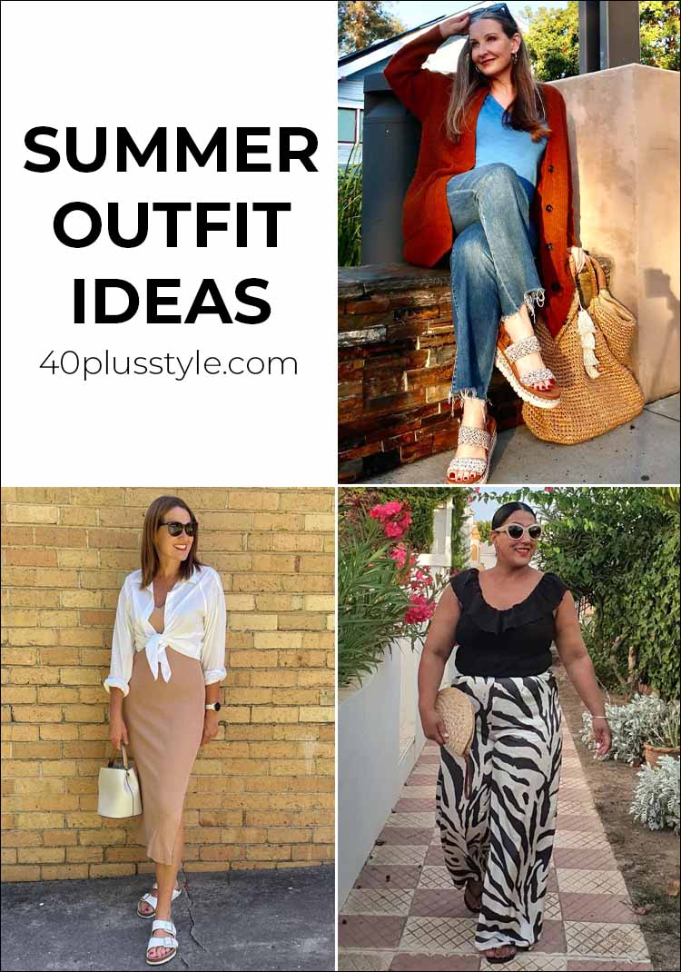 Summer outfit ideas to wear this year for women over 50, 40, or any age above | 40plusstyle.com