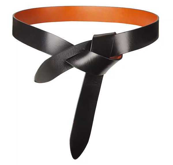 Isabel Marant Lecce Reversible Leather Wrap Belt | 40plusstyle.com