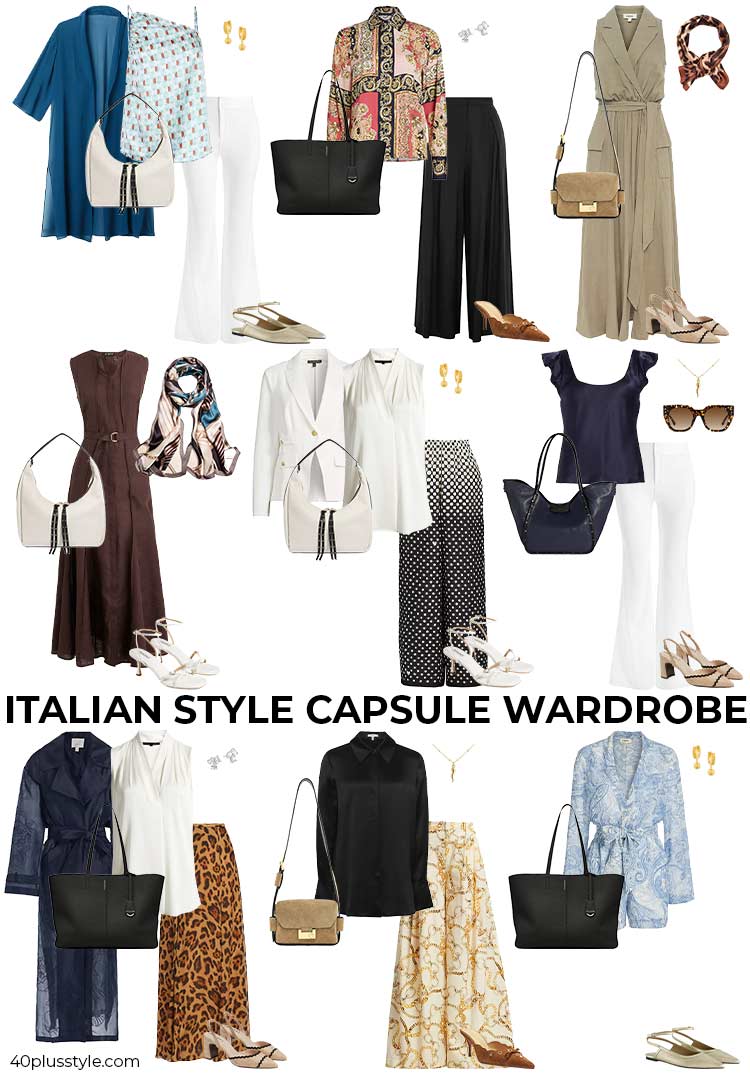 Italian style capsule wardrobe | 40plusstyle.com