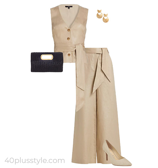 Linen suit | 40plusstyle.com