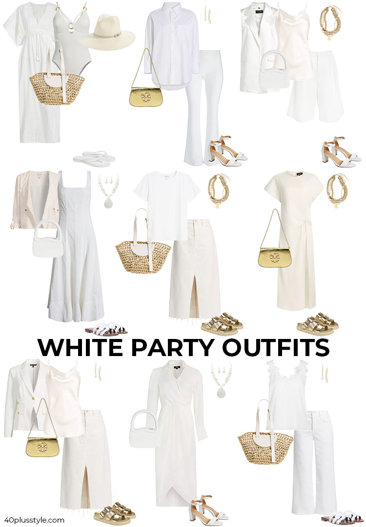 White party outfits | 40plusstyle.com