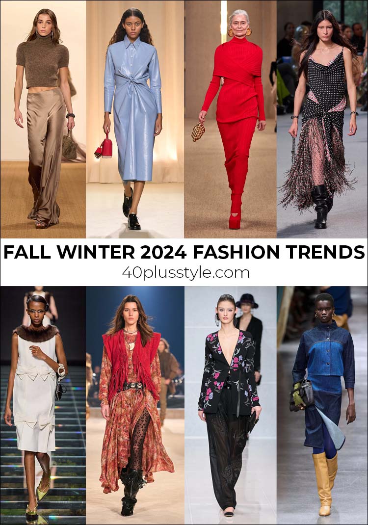 Fall winter 2024 fashion trends - and how to wear them | 40plusstyle.com