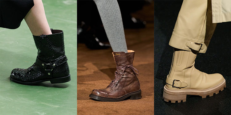 Fall shoe trends: combat and biker boots | 40plusstyle.com