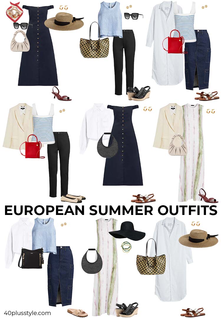 European summer outfits | 40plusstyle.com