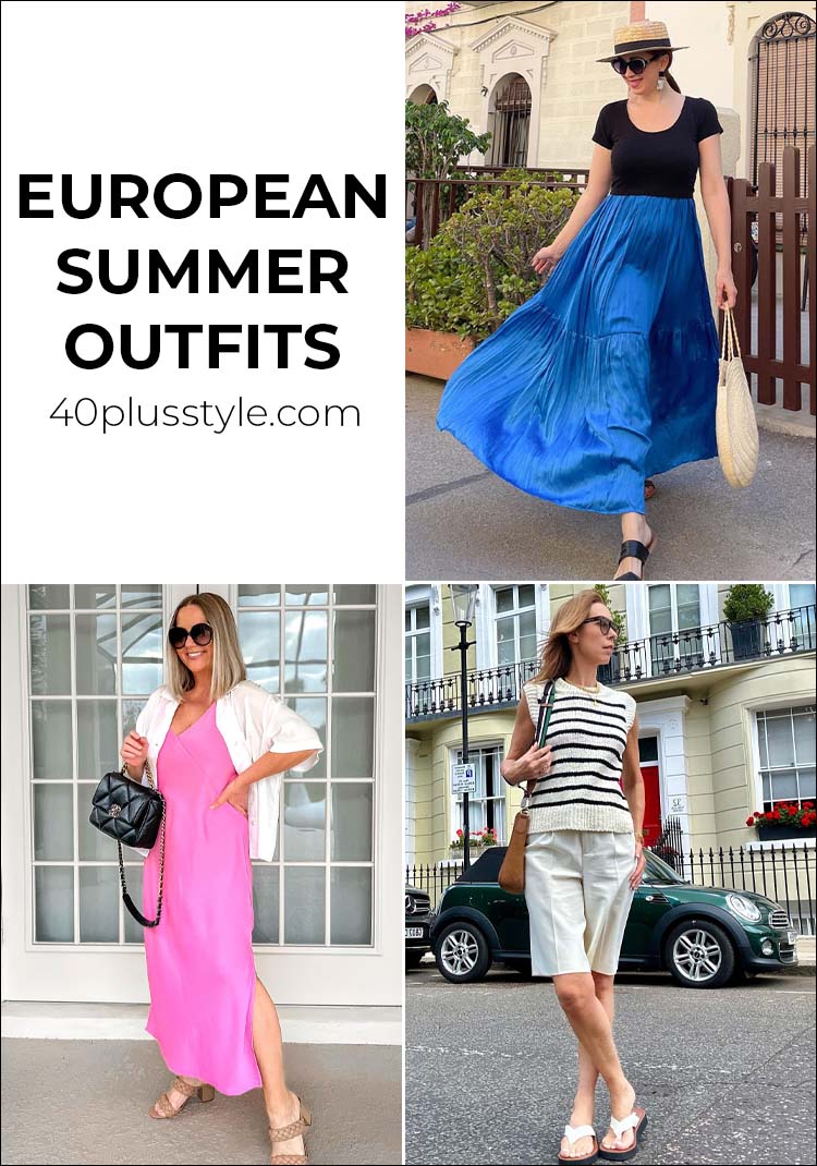 European summer outfits to look chic no matter where you are on the continent | 40plusstyle.com