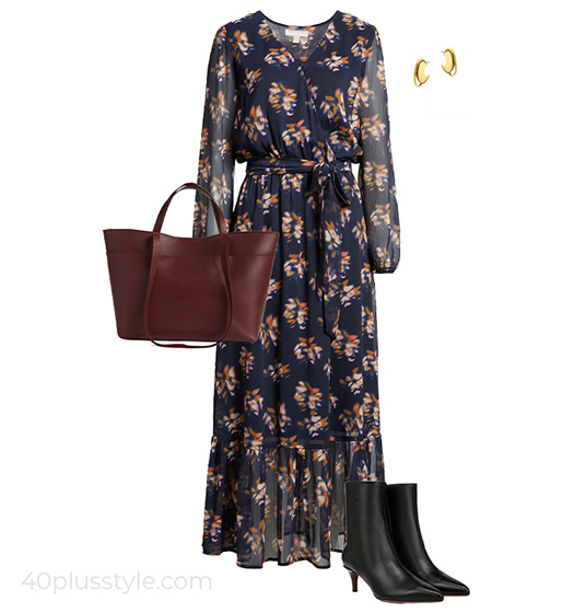 Wrap dress | 40plusstyle.com