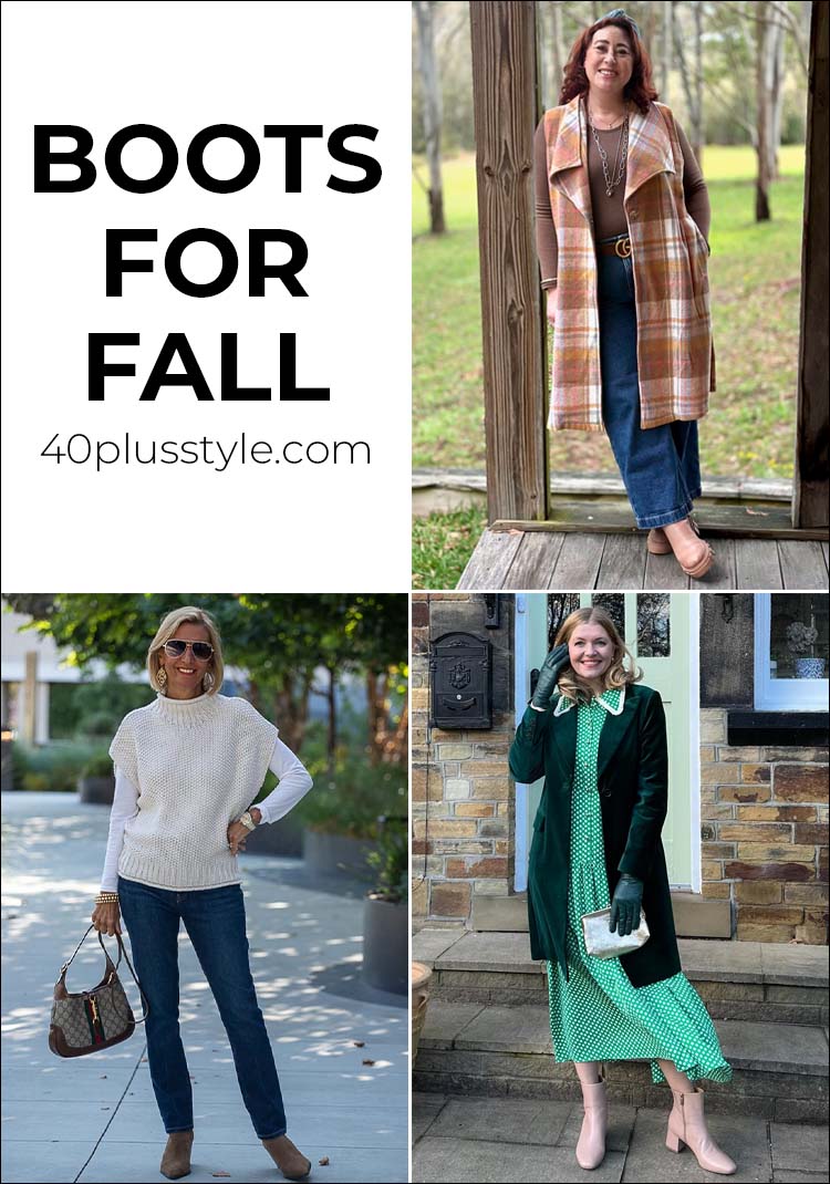 Boots for fall - for when it's time to put away your sandals | 40plusstyle.com