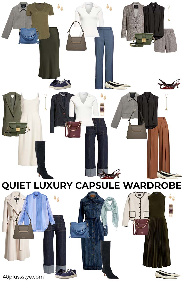 Quiet luxury capsule wardrobe | 40plusstyle.com