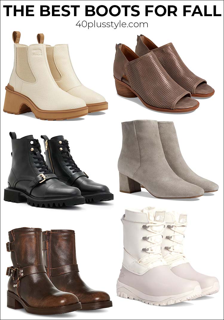 Boots for fall - for when it's time to put away your sandals | 40plusstyle.com