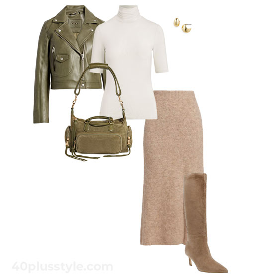 Wool skirt | 40plusstyle.com