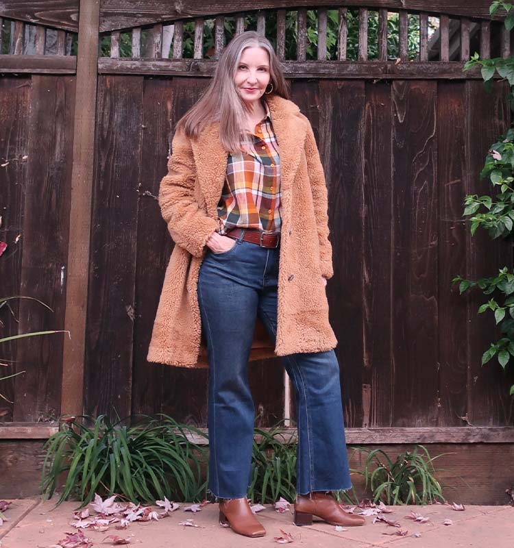 How to style plaid and checks for fall | 40plusstyle.com