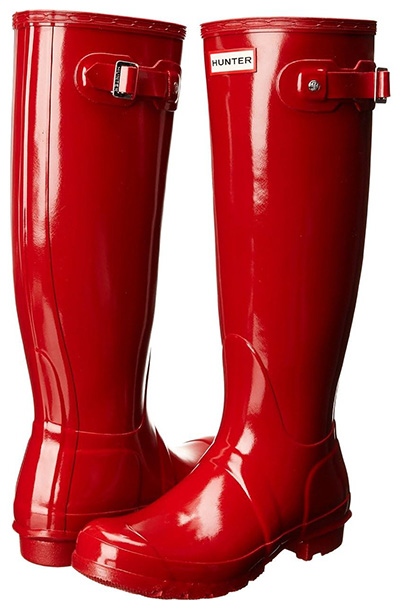 Hunter Original Tall Gloss Rain Boots | 40plusstyle.com