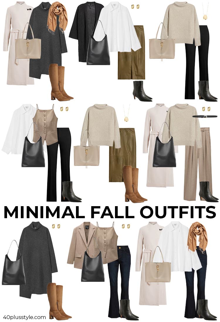 Minimal capsule wardrobe | 40plusstyle.com