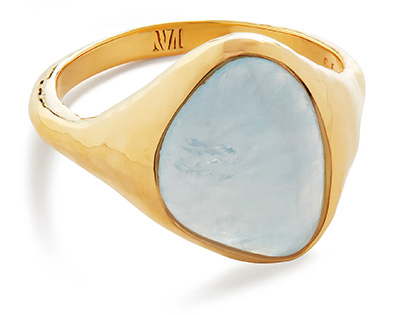 Monica Vinader Rio Gemstone Ring | 40plusstyle.com