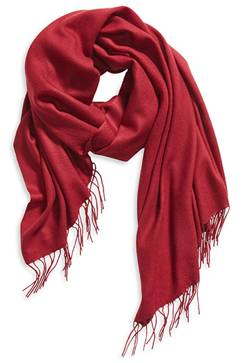 Nordstrom Tissue Weight Wool & Cashmere Scarf | 40plusstyle.com