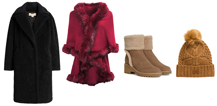 Faux fur and shearling outfits | 40plusstyle.com