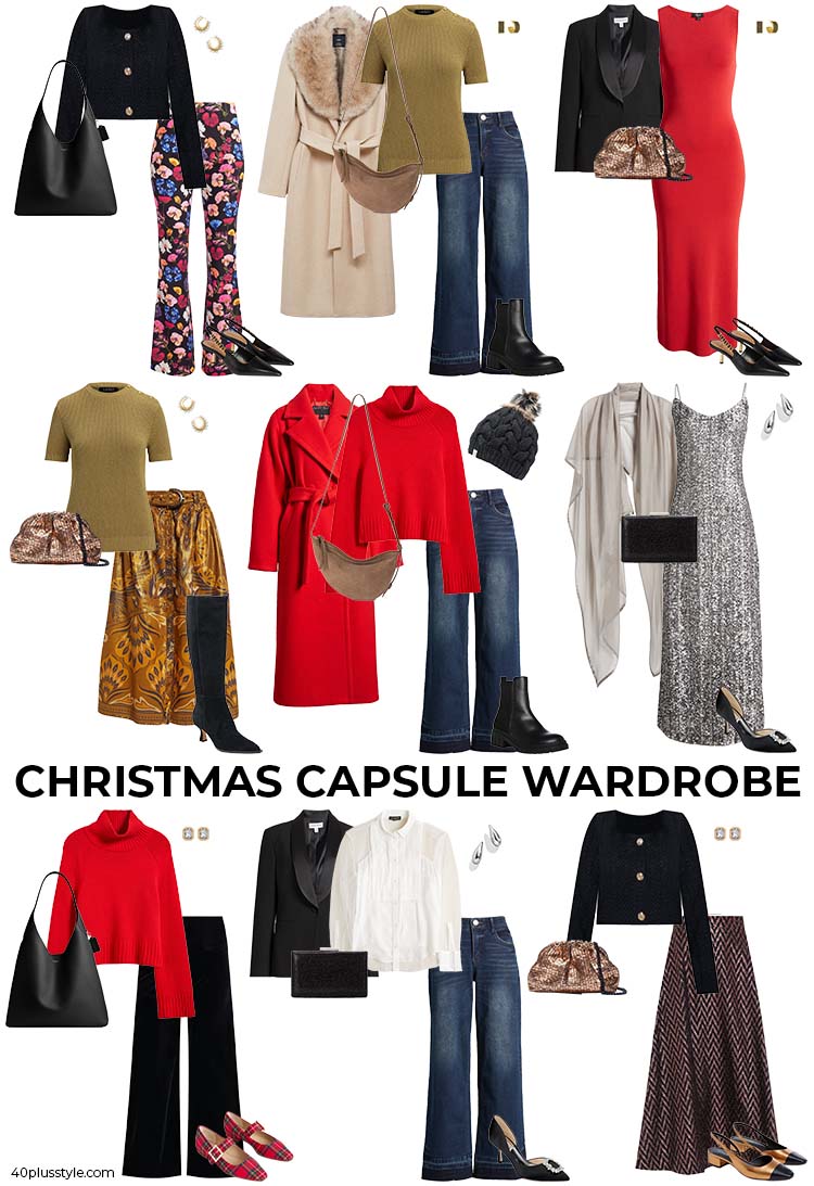 Christmas capsule wardrobe | 40plusstyle.com