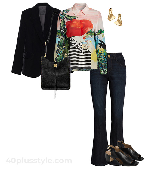 Eclectic creative and artsy style | 40plusstyle.com