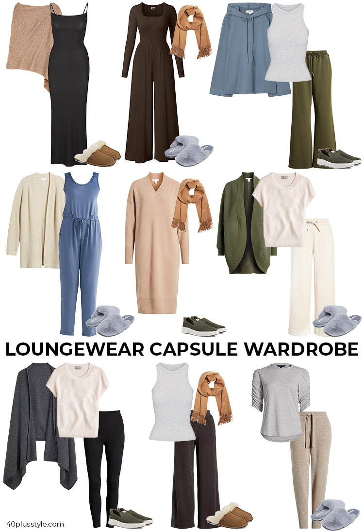 Loungewear capsule wardrobe | 40plusstyle.com