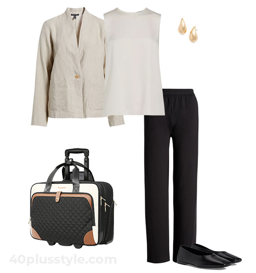 Travel clothes for business trips | 40plusstyle.com