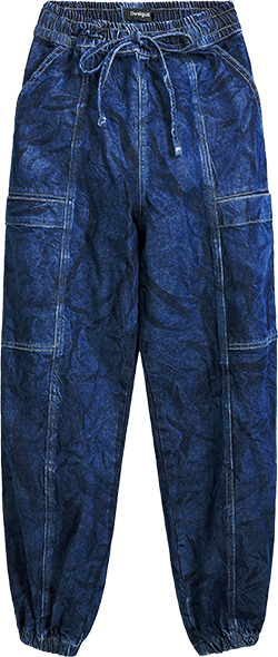 Desigual Denim Cargo Joggers | 40plusstyle.com