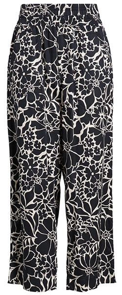 Wit & Wisdom Floral Cotton Blend Crop Pants | 40plusstyle.com