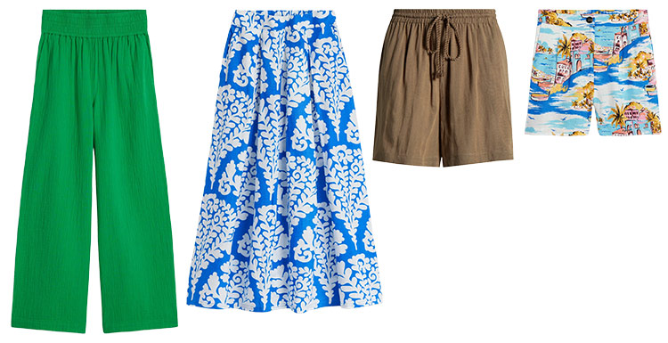 Womens beach outfits - shorts and skirts for the beach | 40plusstyle.com
