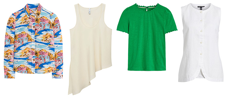 Women's beach outfits - tops | 40plusstyle.com