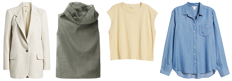 Spring layering: fabric choice is important | 40plusstyle.com