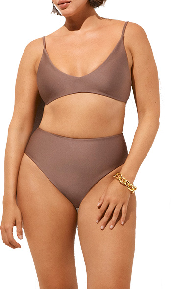 J.Crew Lana Bikini Top in Classic Sculpt™ / J.Crew Hallie Bikini Bottom in Classic Sculpt™ | 40plusstyle.com