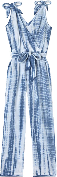 Summersalt The Going Places Gauze Tie-Shoulder Jumpsuit | 40plusstyle.com