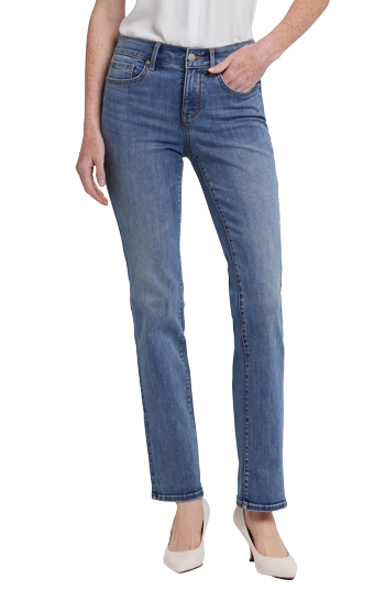 NYDJ Marilyn High Waist Cool Embrace Straight Leg Jeans | 40plusstyle.com