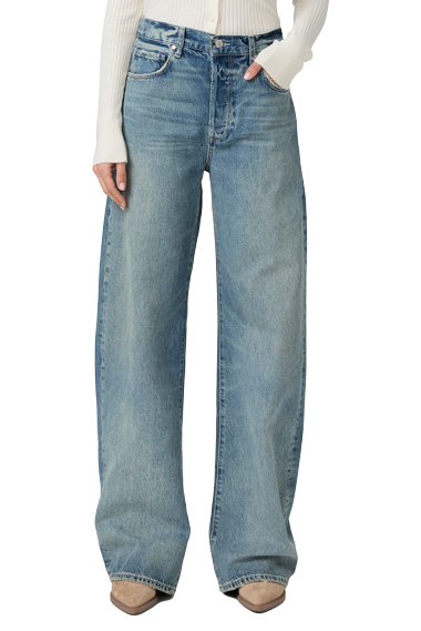 PAIGE Arellia Barrel Leg Jeans | 40plusstyle.com