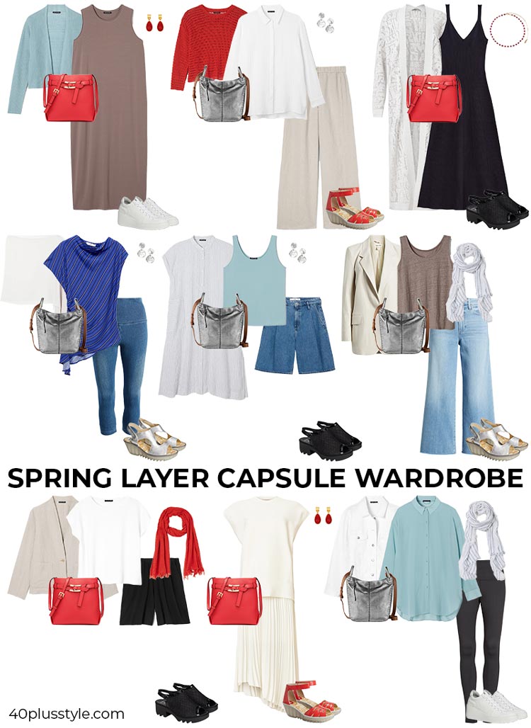 Spring layer capsule wardrobe | 40plusstyle.com