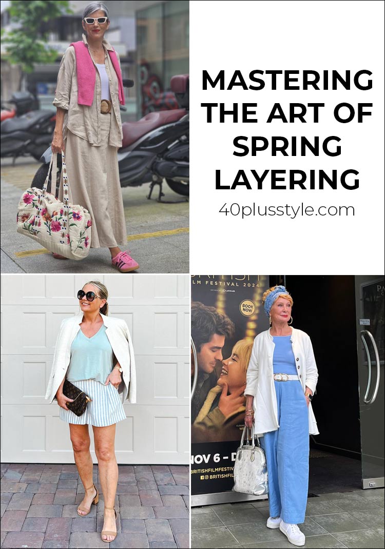 Mastering the art of spring layering | 40plusstyle.com