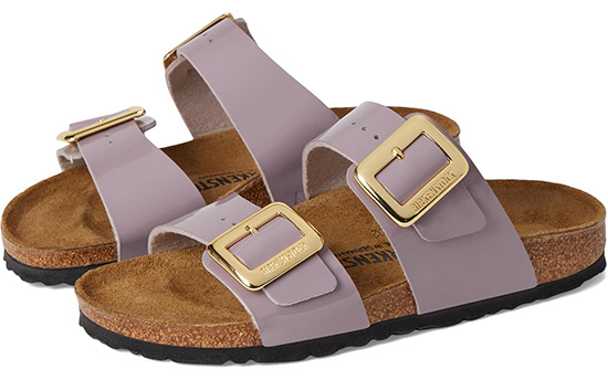 Stylish summer shoes - Birkenstock Sydney Luxe Buckle Sandals | 40plusstyle.com