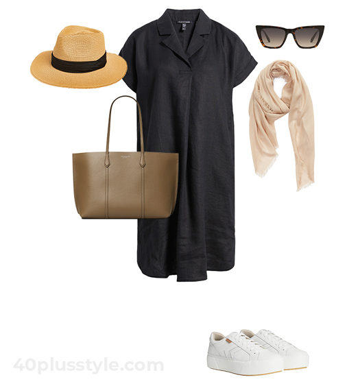 Summer shirtdress outfit | 40plusstyle.com