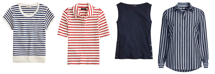 Maritime tops | 40plusstyle.com