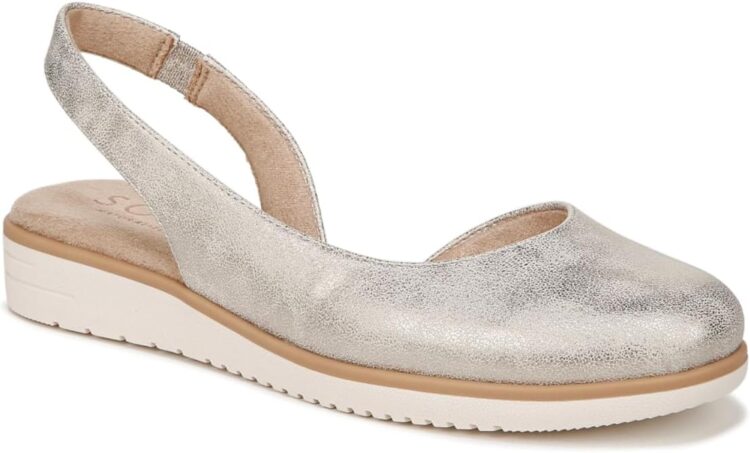 Naturalizer Soul Idea D'Orsay Slingback Ballet Flat | 40plusstyle.com