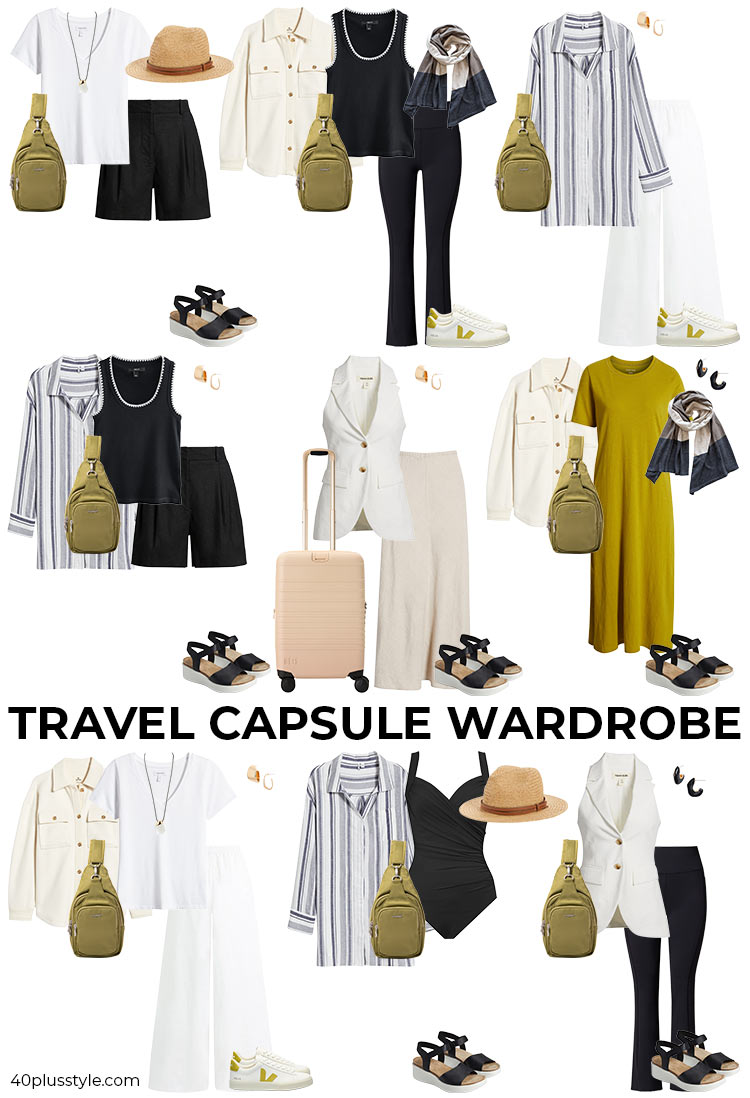Traveling light - vacation capsule | 40plusstyle.com