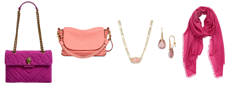 Pink accessories to go with your pink outfits | 40plusstyle.com