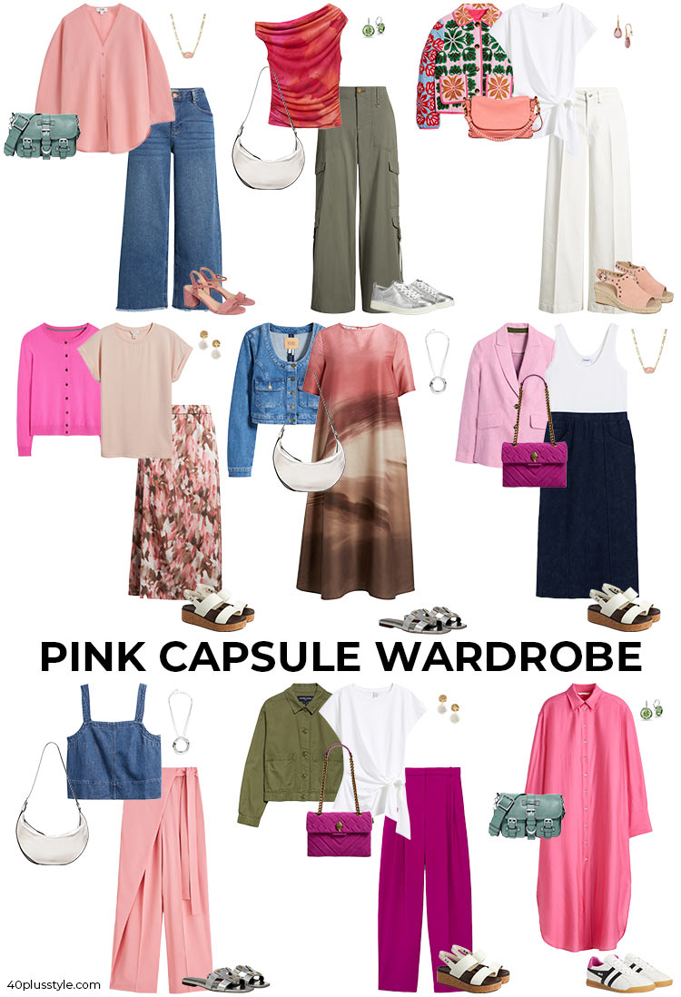 Pink capsule wardrobe | 40plusstyle.com