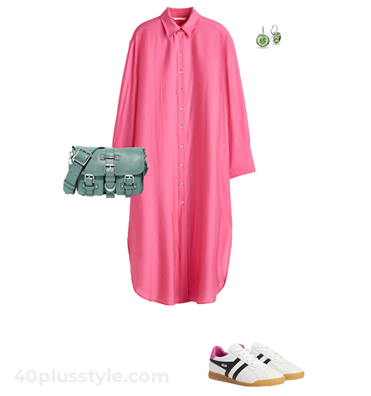 Pink dress | 40plusstyle.com