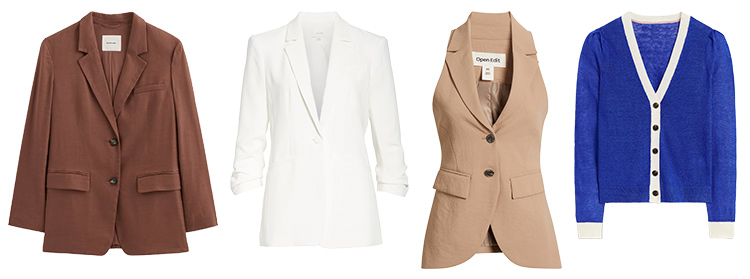 Blazers and cardigans | 40plusstyle.com