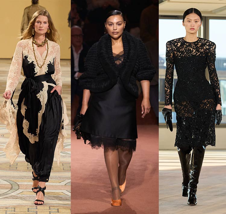 Fall 2025 trends: Lace with a modern edge | 40plusstyle.com