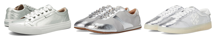 Silver sneakers | 40plusstyle.com