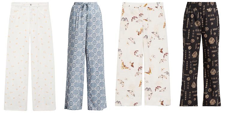 Subtle print pants | 40plusstyle.com