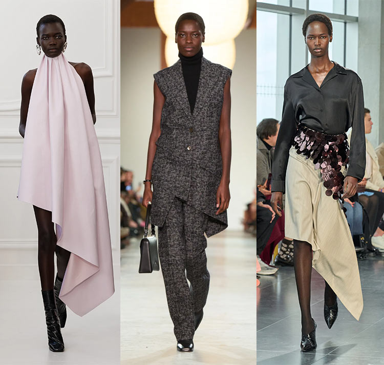 Asymmetric hems | 40plusstyle.com