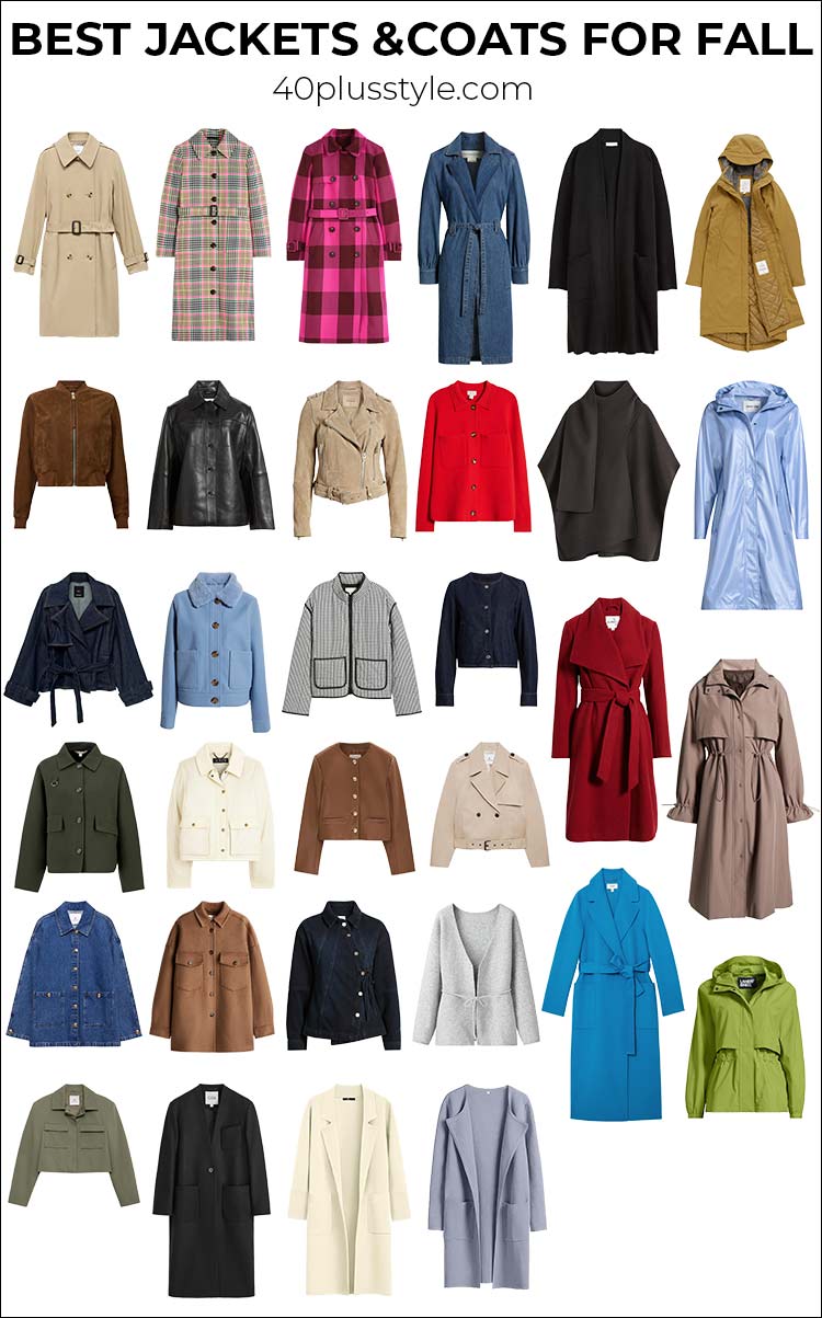 Best jackets and coats for fall - and how to wear them with what you have in your closet | 40plusstyle.com