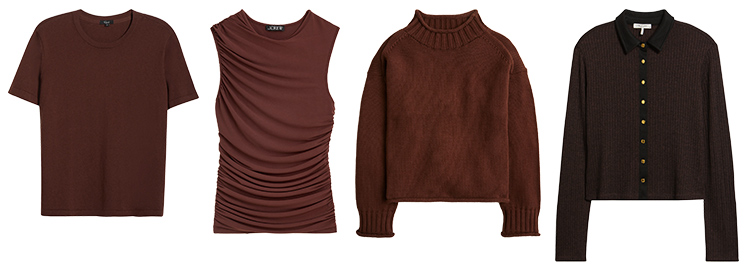How to wear brown - tops | 40plusstyle.com